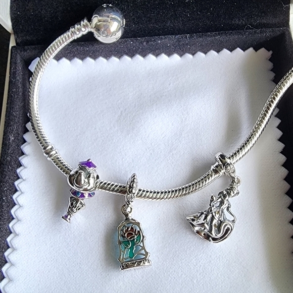 NEW Disney Beauty and the Beast charms bundle for Pandora bracelet - Picture 4 of 5